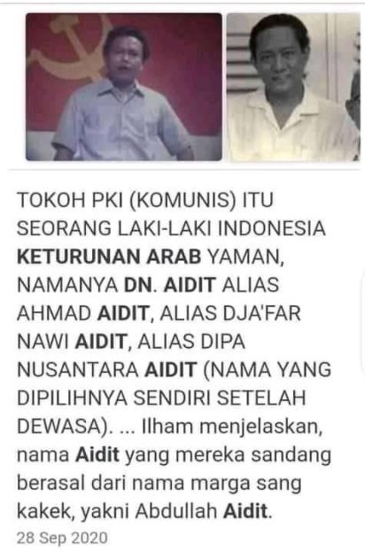 DN aidit dan Anies Baswedan