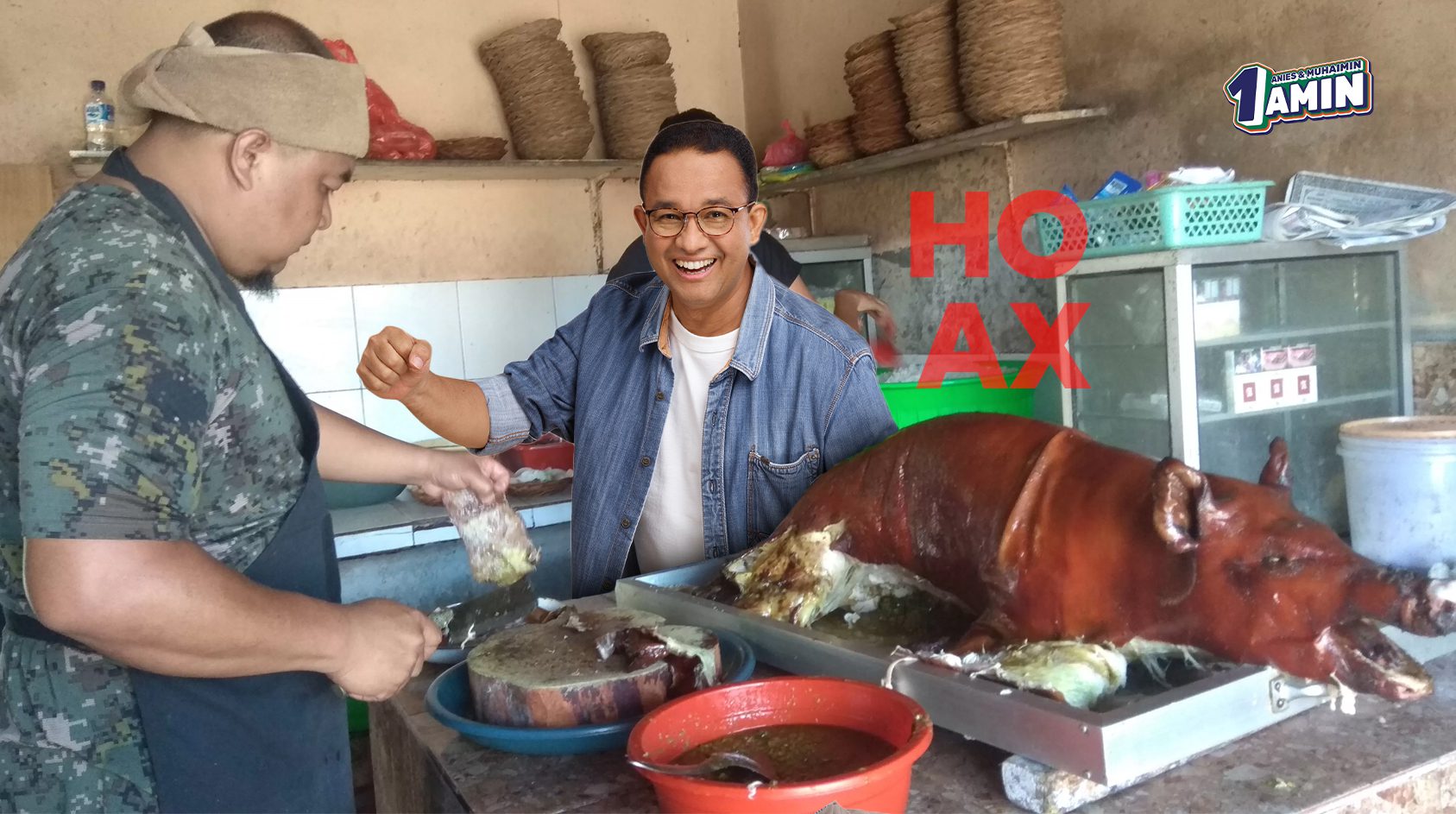 FITNAH LAGI: Anies Baswedan Makan Babi Guling