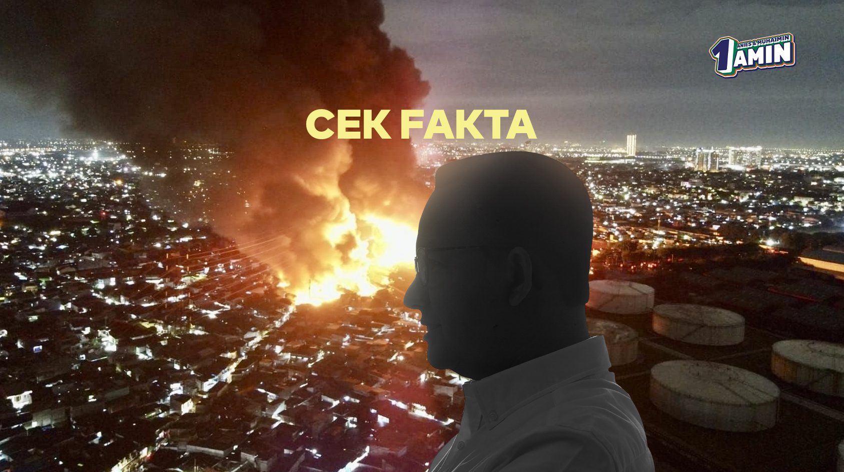 CEK FAKTA Nama Anies Terseret dalam Tragedi Kebakaran Depo Plumpang_